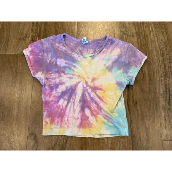 Los Angeles Apparel Tops - Los Angeles Apparel Womens Tie Dye Crew Neck Short Sleeve T-Shirt Made USA Small